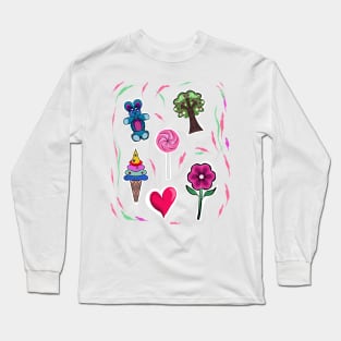 Sticker collection Long Sleeve T-Shirt